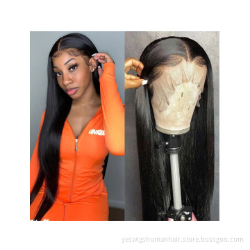 Yeswigs Mink Brazilian Virgin Human Hair Hd Full Transparent Lace Frontal Wigs For Black Women 13X4  Lace Front Wig Human Hair